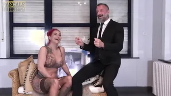 Pascal White dominates busty MILF Roxi Keogh in rough sex and deepthroats