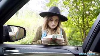 Nicole Rae's natural tits get pounded hard by a big cock while hitchhiking